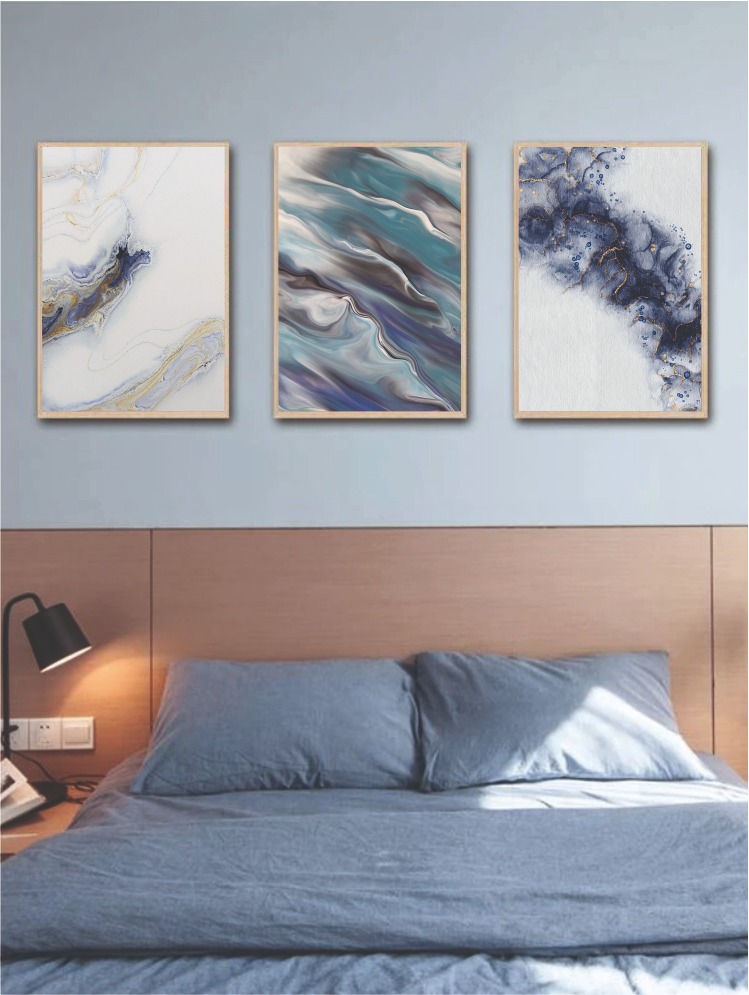 cuadros decorativos, set de 3, 50x70 cm abstractos 31